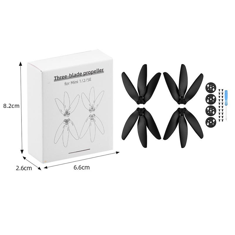 Suitable for DJI MINI 4K quick dismantling propeller 4726f color propeller MAVIC MINI 2 three-leaf propeller accessories