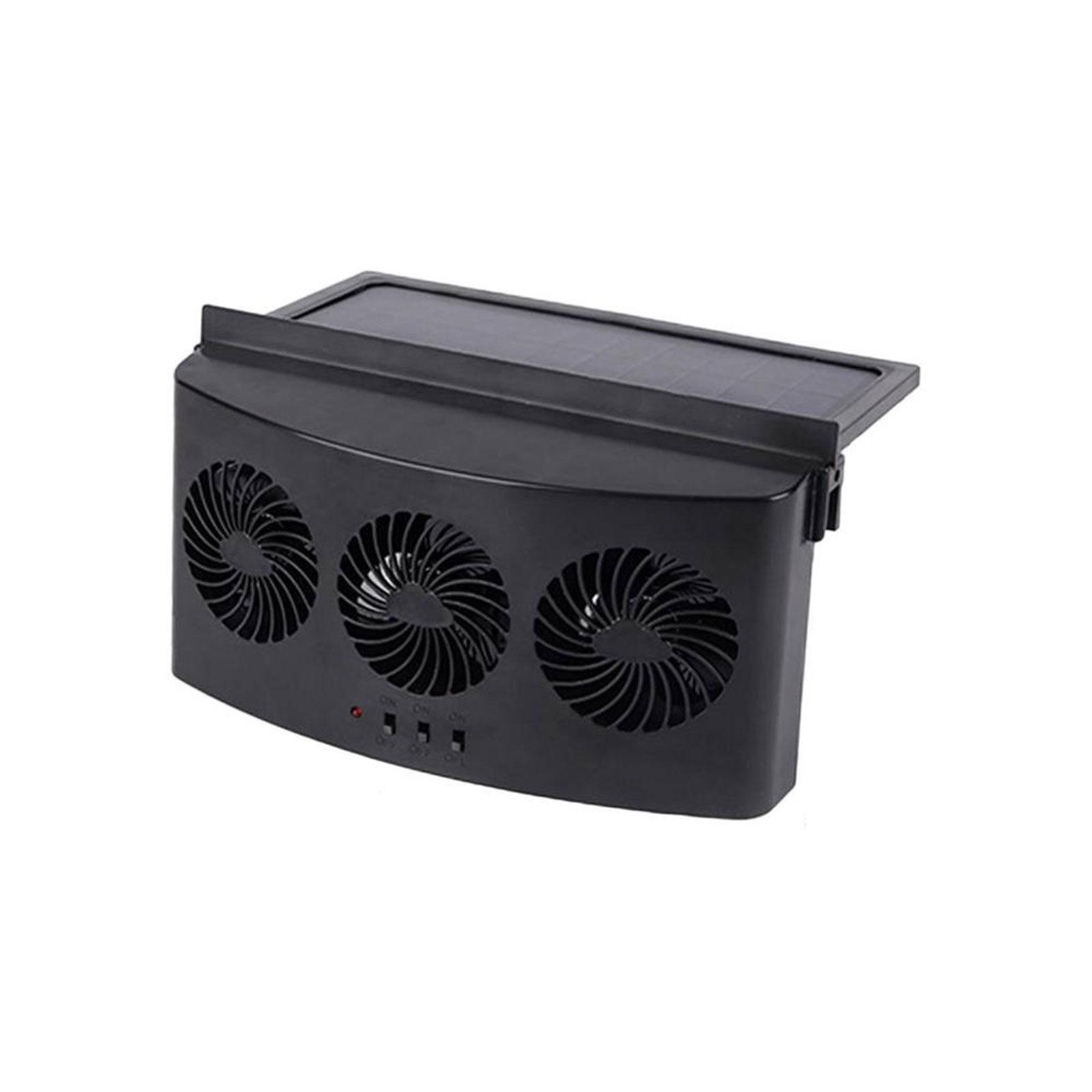 

Прочный солнечный автомобильный вытяжной вентилятор Энергосберегающая встроенная система охлаждения Эффективный солнечный автомобильный вентилятор Автоматический воздухоотводчик чёрный