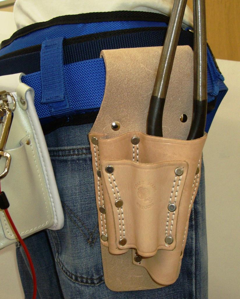 KOZUCHI Leather Sheet Metal Shears Case, Double-Stitched, CE-17