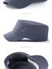 Men's Plus Size Quick-Drying Flat Top Hat - Trendy, Warm & Versatile for Autumn/Winter