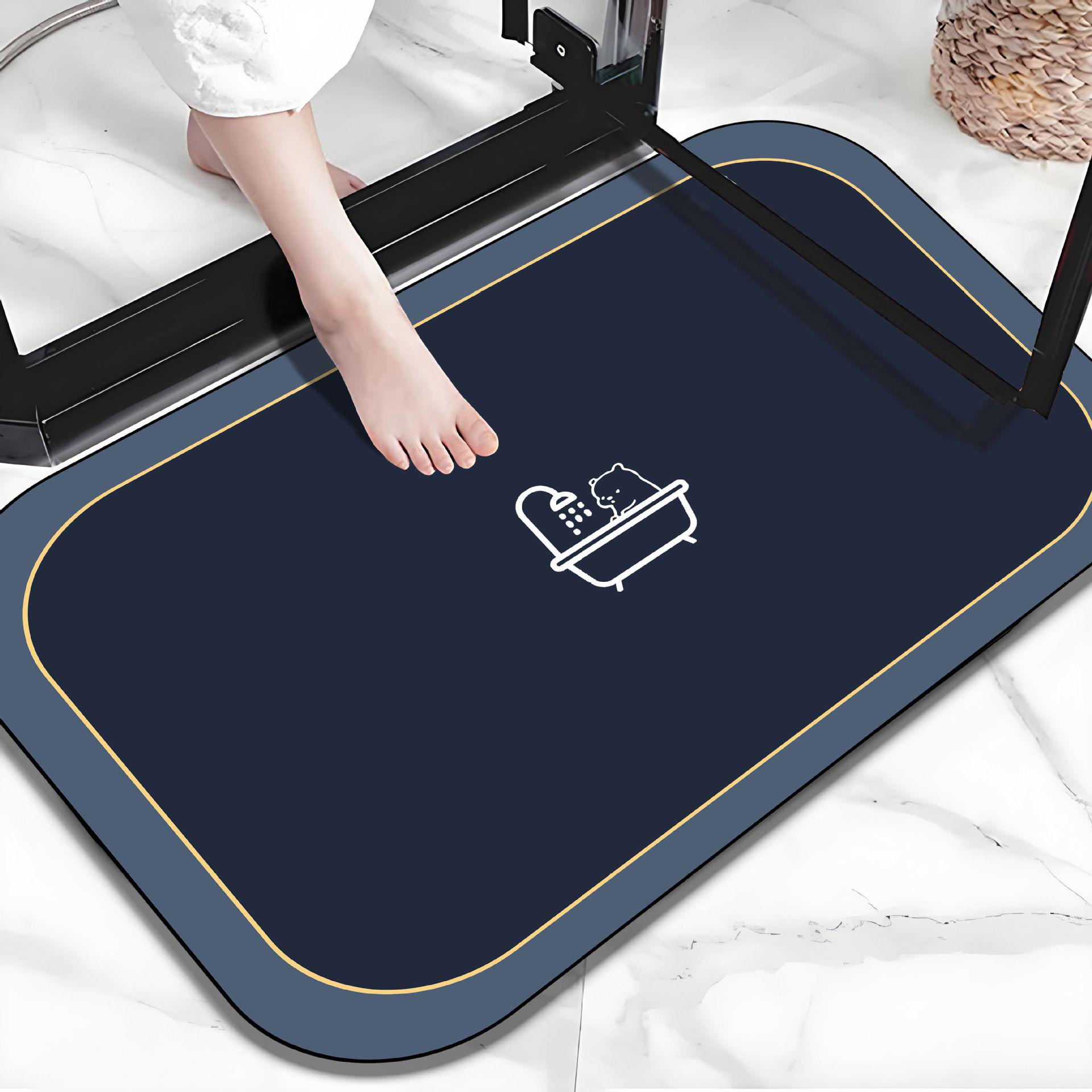 

Modern Minimalist Diatomaceous Earth Quick-Dry Non-Slip Bathroom Floor Mat, Water-Absorbent & Stain-Resistant 20*30cm (sample only)
