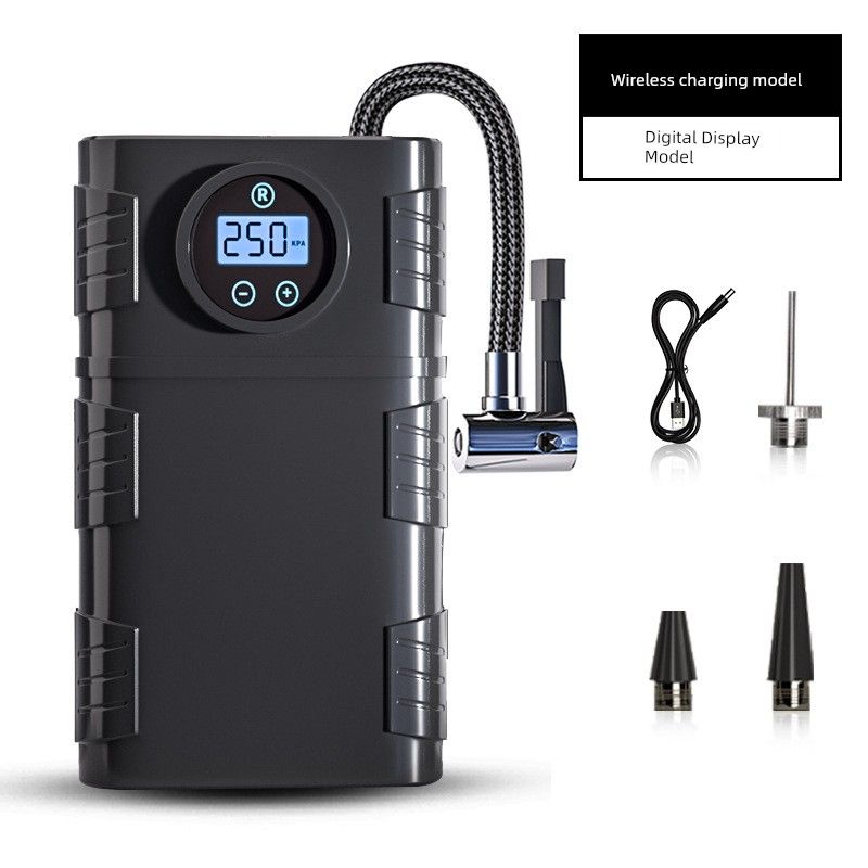 Car Air Pump, Electric Air Pump for Cars, Tire Pump with Tire Pressure Gauge, Portable for Small Cars