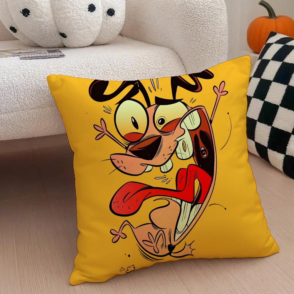 Povaleč pes povlak na polštář Povlak na polštář proti roztočům Neviditelný zip hedvábný krátký plyš Potah na polštář na pohovku