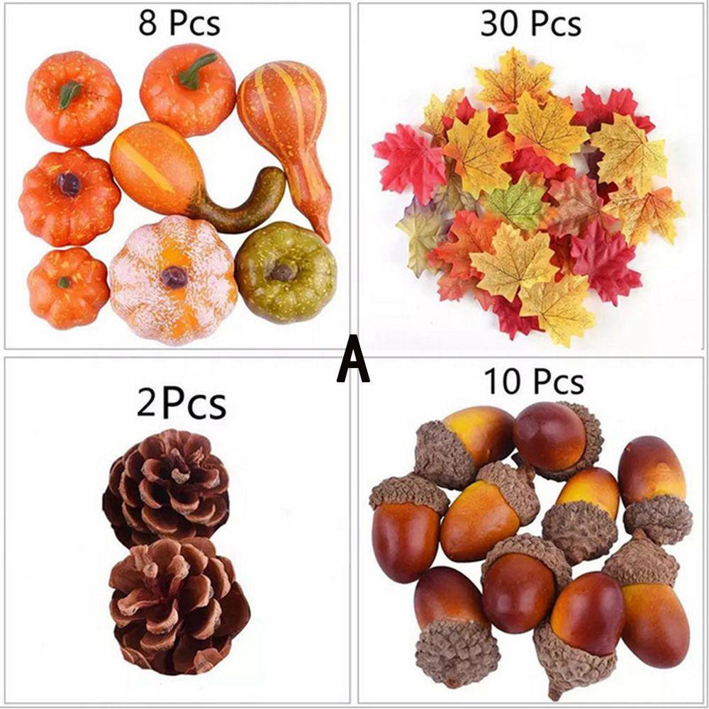 Fake Vegetable Artificial Pumpkin Halloween Decoration Fall Harvest Decor Simulation Pumpkin Model