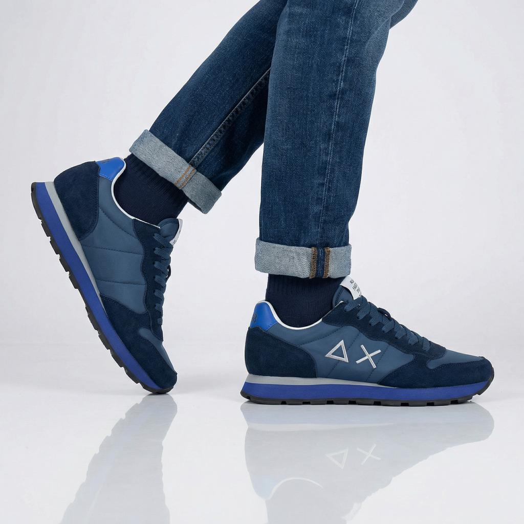 SUN68 Tom Solid - Herren Sneakers Schuhe Blau Z36101-0780 ORIGINAL