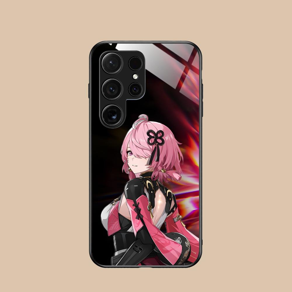 

Wuthering Waves Taoqi Mobile Phone Case for Samsung Galaxy S25 S24 S23 S22 S21 S20 Note20 Plus FE Ultra Glass Colorful Cover Galaxy Note20 Ultra