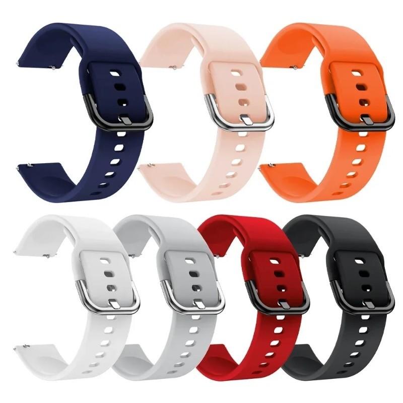 22/20mm Silicone Watchband for Garmin Vivoactive 6 5 Watch Band Forerunner 570 165 265 255 Bracelet