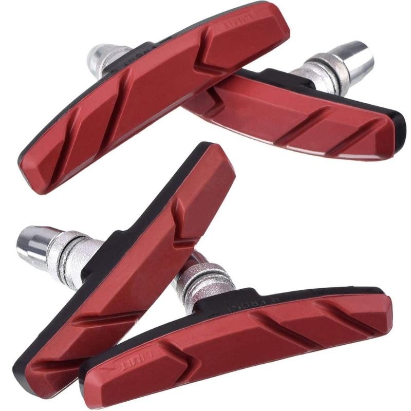 4Pcs Bikes Brake Pad Road Mountain Bicycles V-Brakes Block Shoe Noiseless