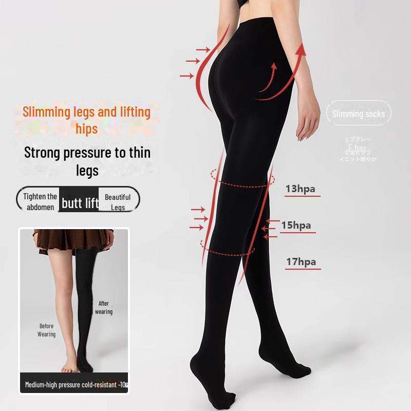 

Женские черные бархатные утягивающие леггинсы на весну, осень и зиму with feet, 200D