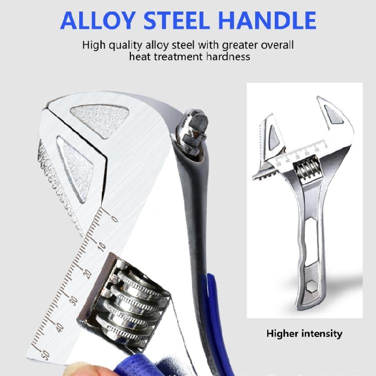 Essential 6/8inch Stubbys Wrenches with Wide Jaw, Accurate Metric/SAE Scales, Forgeds for Strength in Confined Work