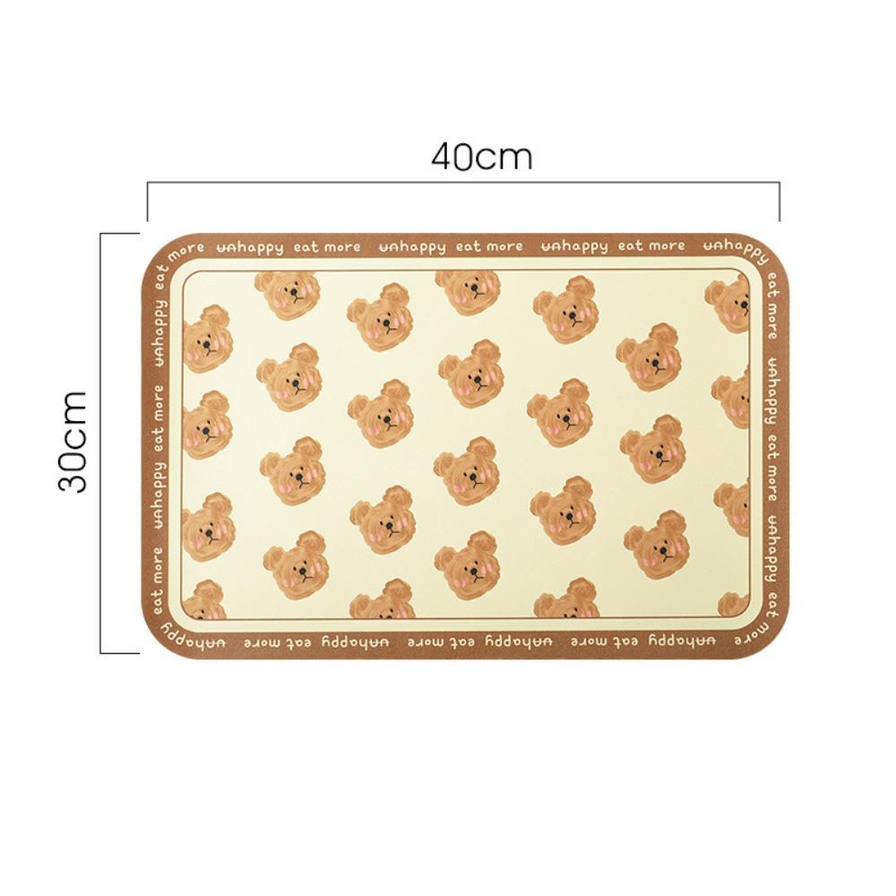 

Милый медведь изоляционный поднос маслостойкий коврик для стола мультяшный обеденный коврик 2