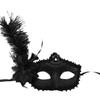 Makeup Dance Party Mask Half-face Sexy Lace Feather Mask Halloween Mask Posing Props Headgear