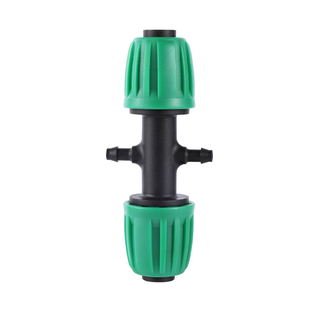 16mm PE Pipe Locked Connector Lock Nuts Garden Water Coupling 1/2'' Pipe 4/7mm Hose Fittings Garden Agriculture Irrigation Joint