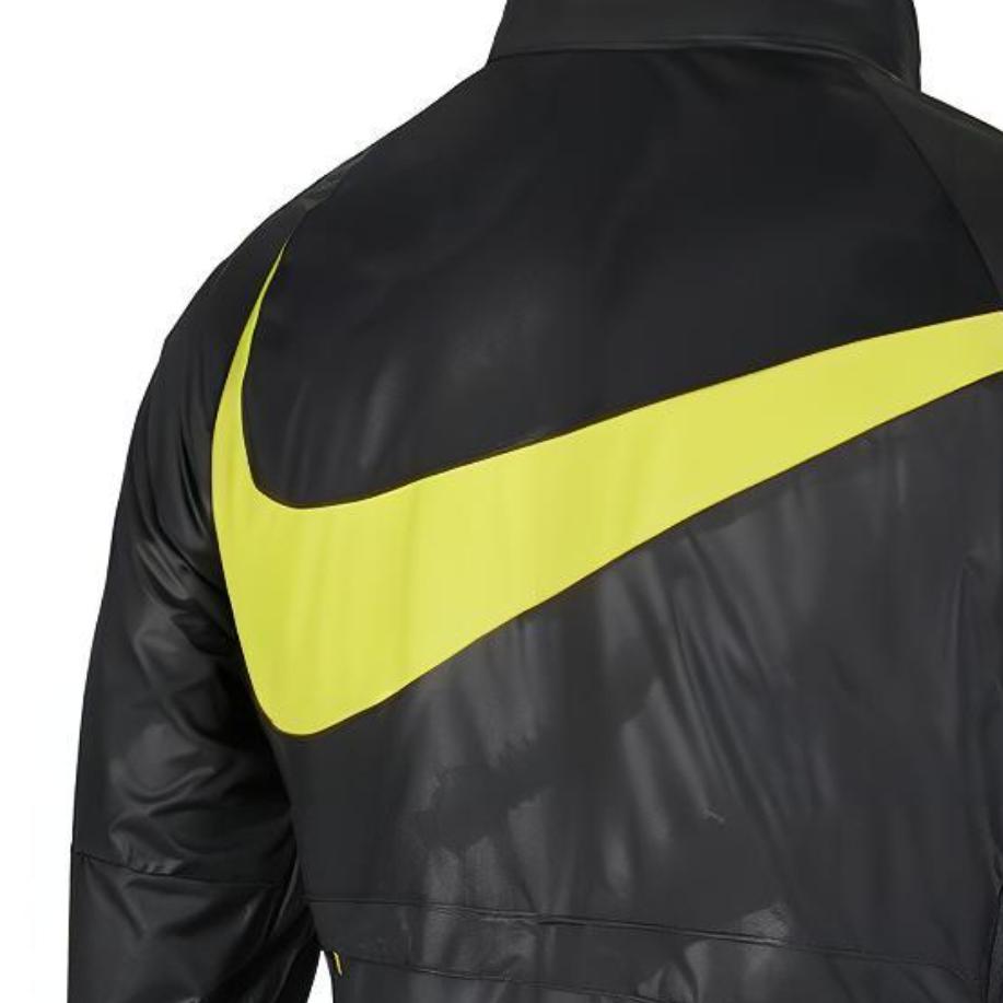 Nike AWF Stand Collar Long Sleeve Zipper Sports Casual Football Jacket Men Jacket Black Yellow Sport-Red CT6602-010