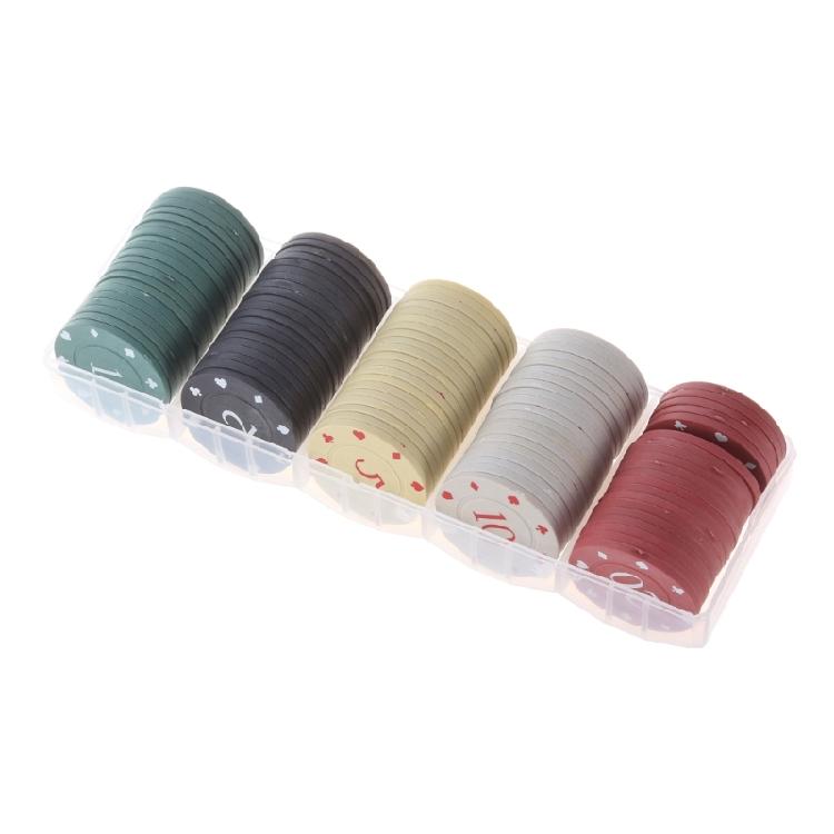 100Pcs Professional Plastic Poker Chip Teaching Coin Plastic Counting Counters Poker Chip Learning Counters Chip