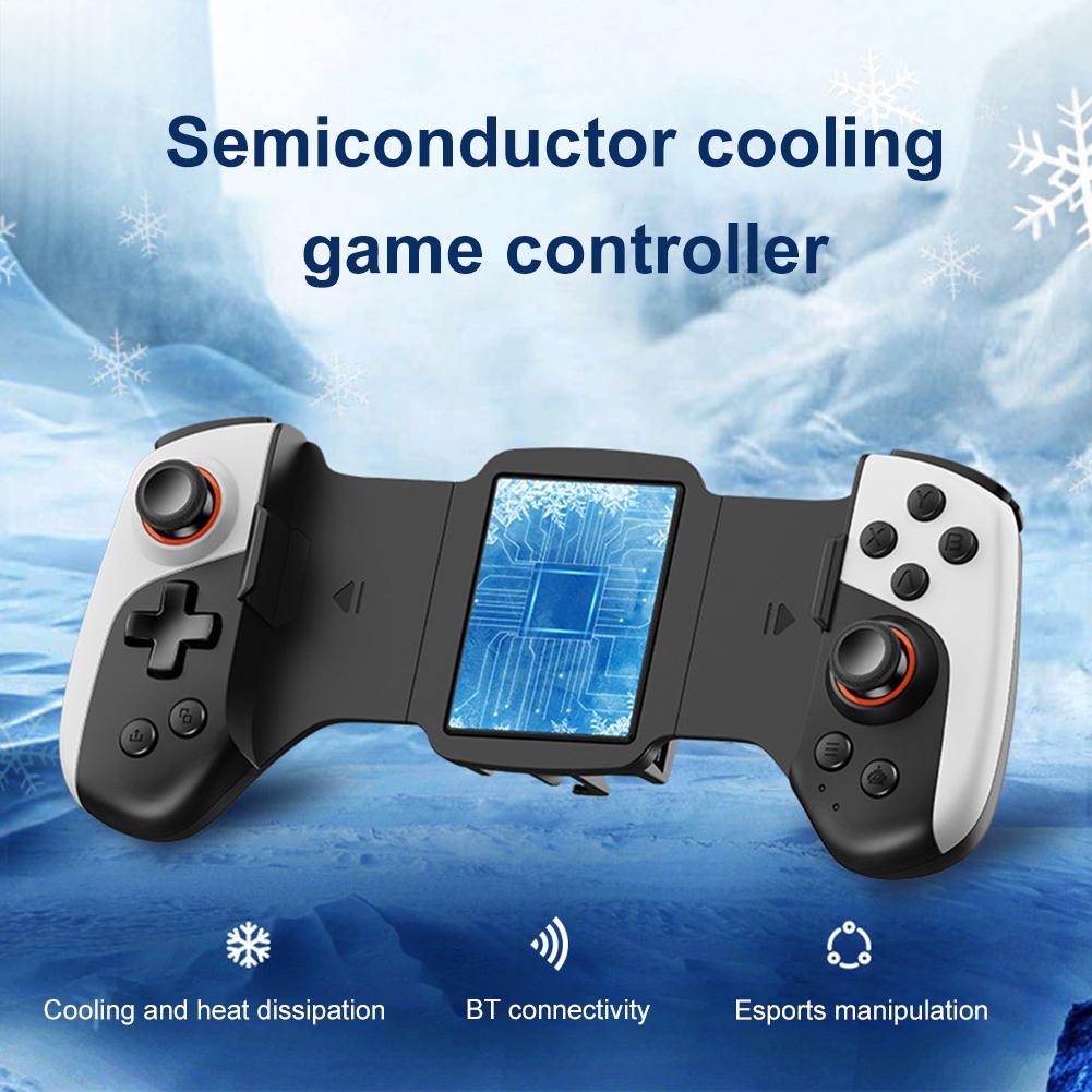 JK02 Telescopic Gamepad Controller Semiconductor Radiator Game Cooler Handle For IOS/Switch/Android Mobile Phone Gaming Joystick