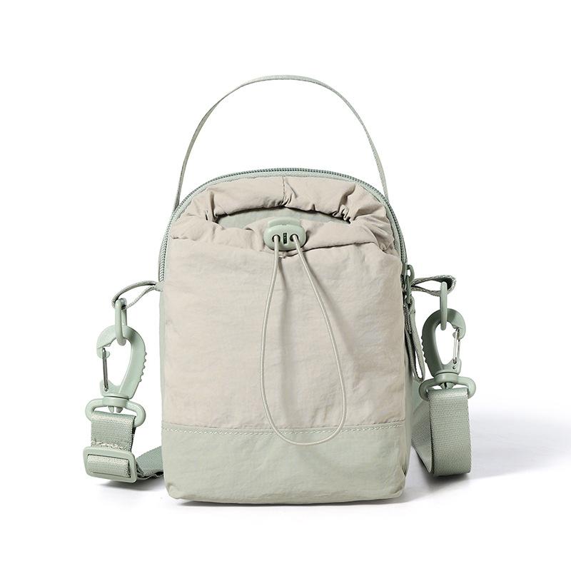 

Легкая сумка для мобильного телефона Женская многослойная наплечная сумка кроссбоди Спортивная сумка для бутылки с водой светло-зеленый