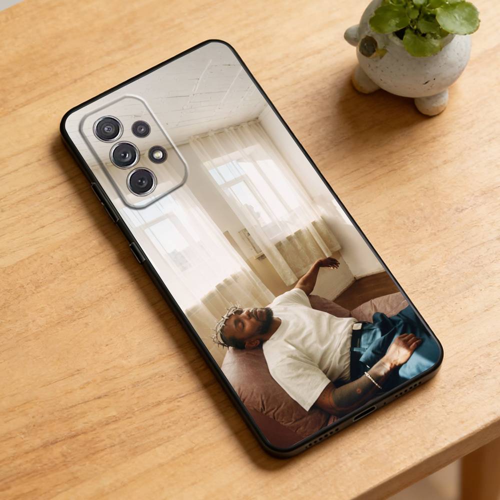 K-Kendrick Lamar Rapper Phone Case For Samsung Galaxy A73,21,22,32,71,53,52,51,80,5G Soft Black Cover