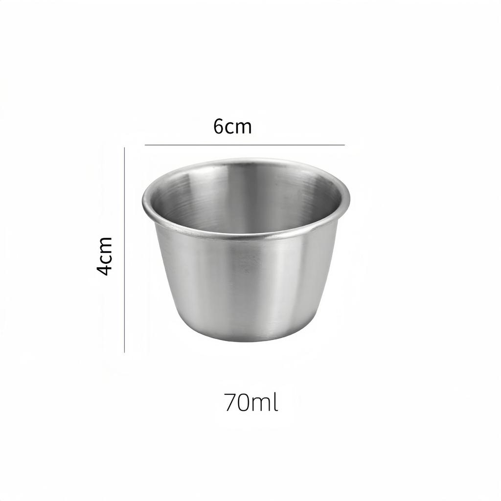 Stainless Steel Leak-Proof Sauce Cup with Silicone Lid for Portable Dipping and Salads
