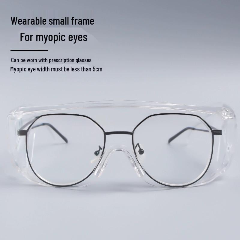 Universal Protective Transparent Goggles - Anti-Saliva, Anti-Impact, Windproof, Dustproof for Men & Women