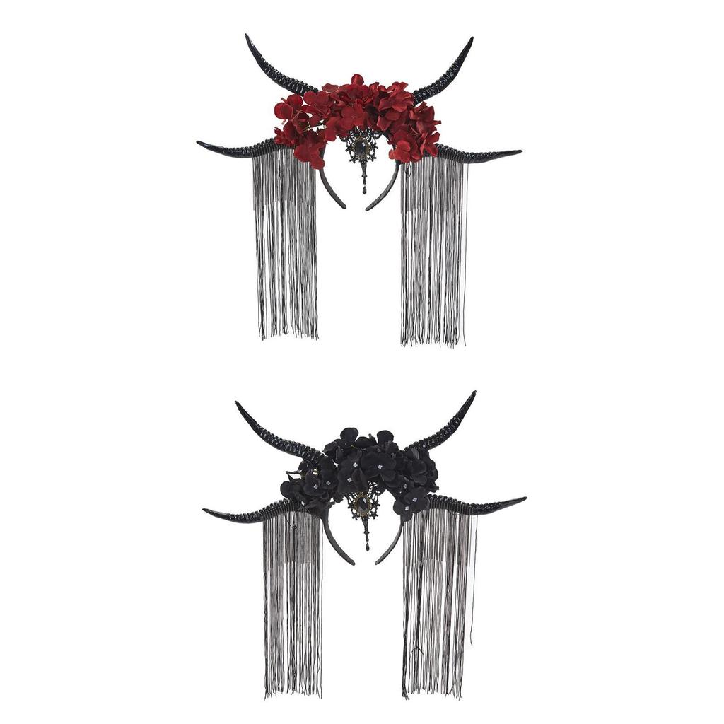 Antelope Horn Tiara for Costume Party, Original Hair Accessory