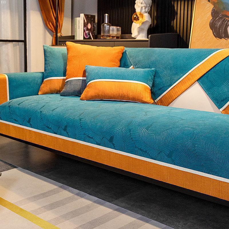 

Chenille Sofa Cushion Non-Slip Fabric Nordic Seat Cover Four Seasons Universal Modern Simple Matching Back Towel 70*70cm