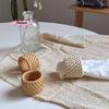 M-6 Typ Gewebter Handgemachter Serviettenring Gewebter Rustikaler Natürlicher Serviettenringhalter Tischdekoration Holz Ostereier Rattan Serviettenring Schnalle