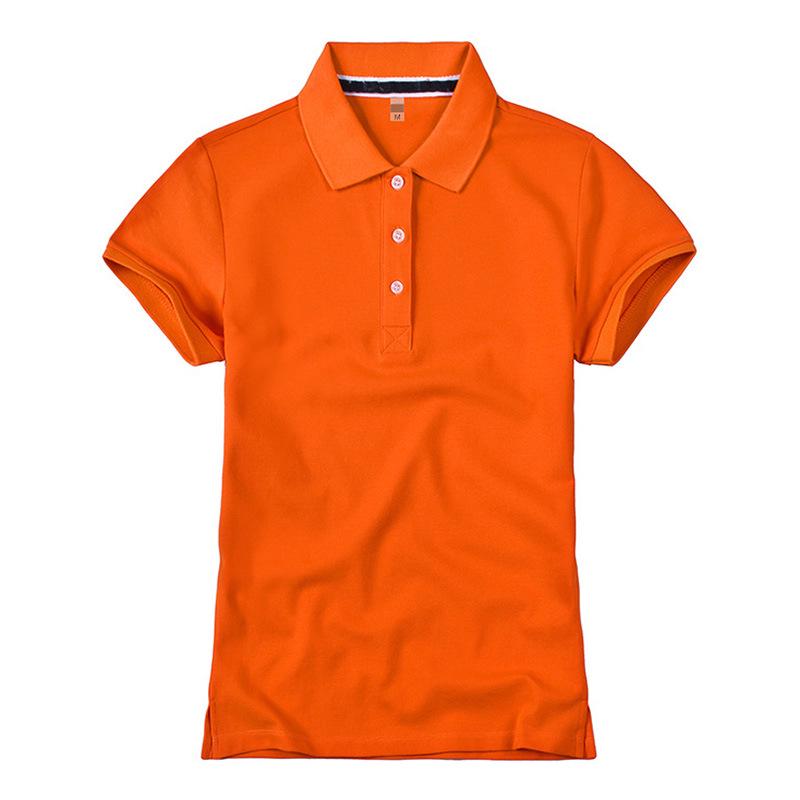 Korean Style Women's Slim Fit Short Sleeve Polo Shirt
