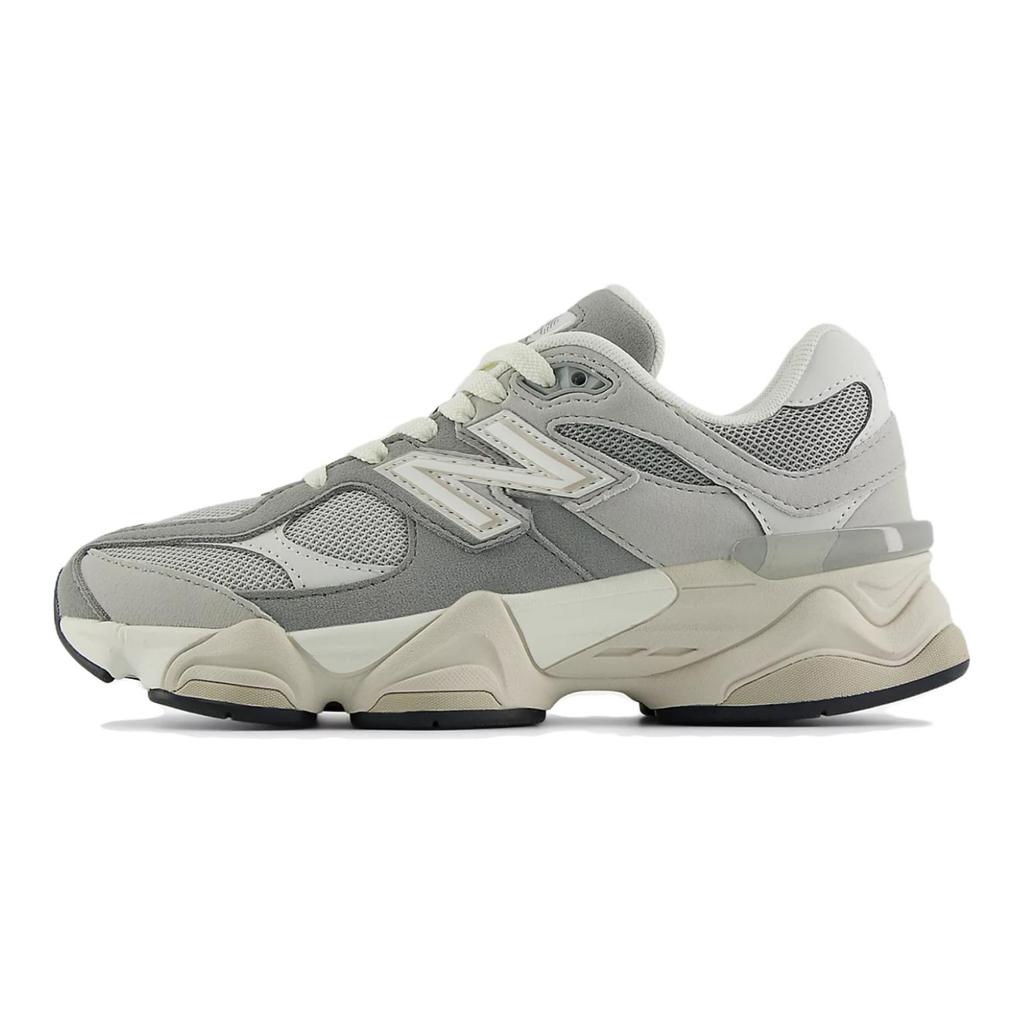 New New Balance NB 9060 Anti-Slip Wear-Resistant Low-Top Kids Lifestyle Shoes Gray White Teenagers GC9060EM
