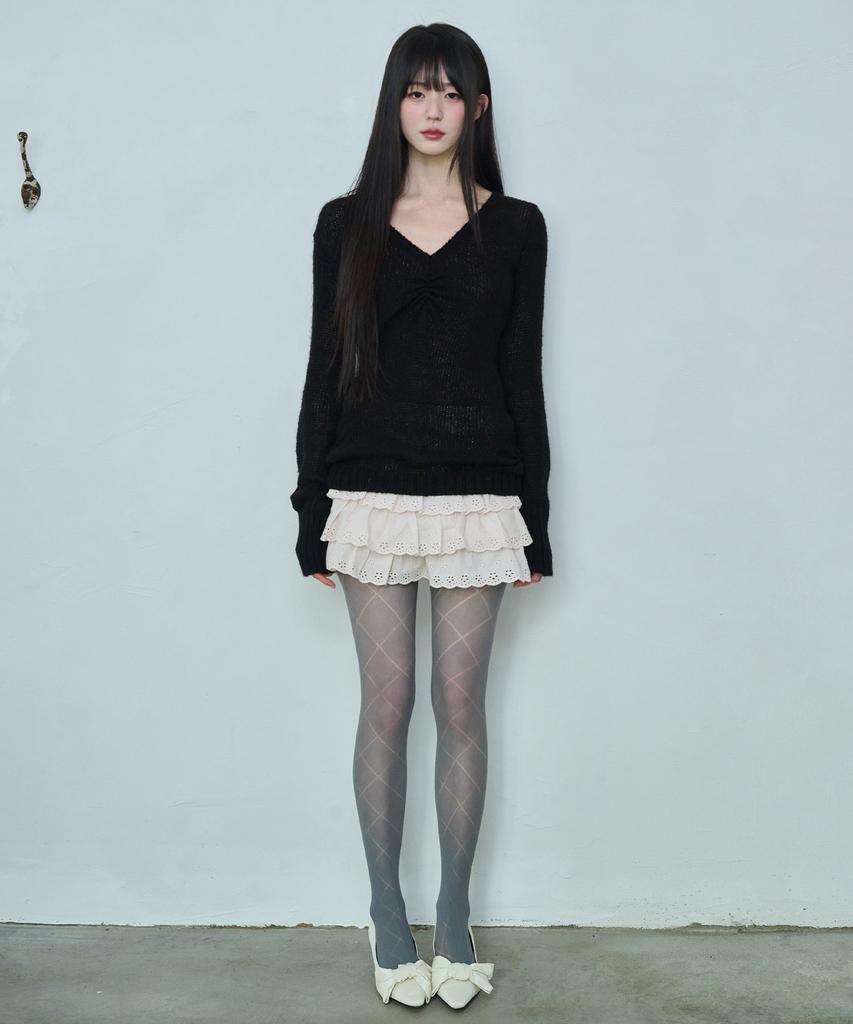 Leijeumiya Riri Frill Skirt [Baby Pink]