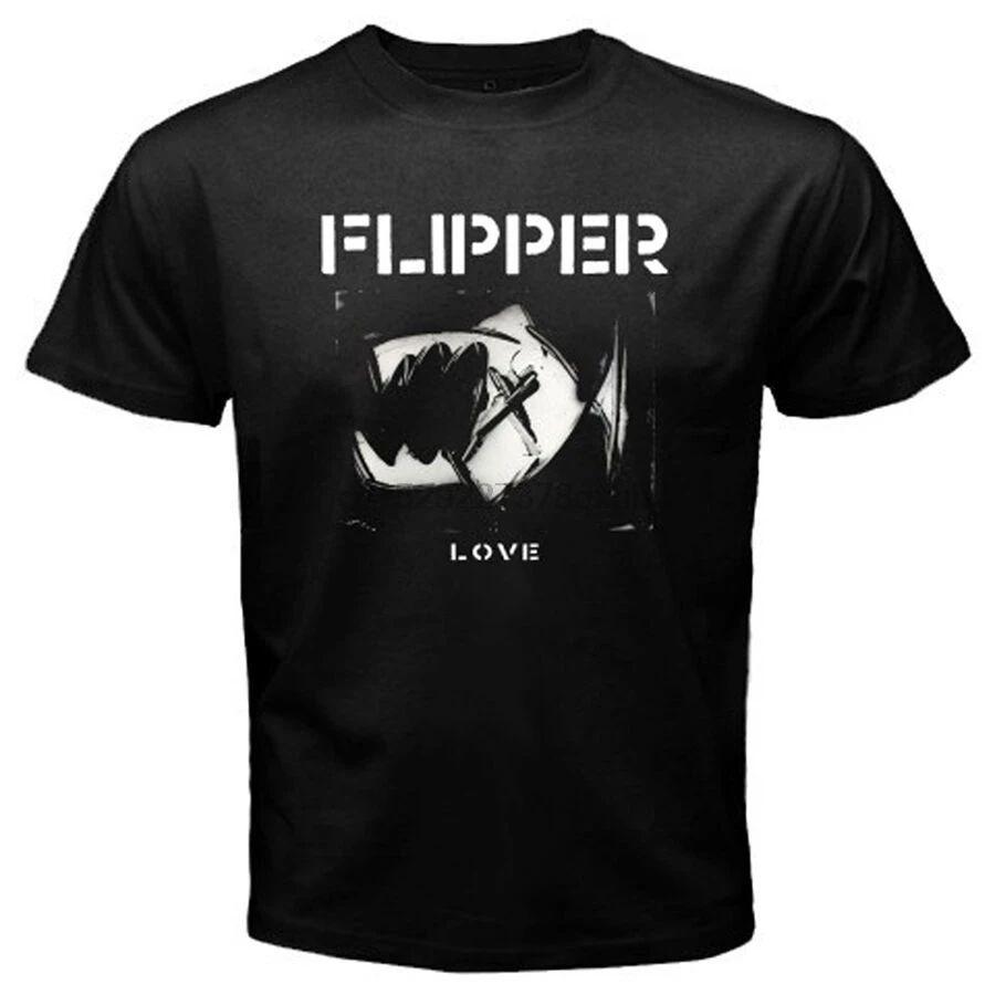 Flipper Love Album Art Black T-Shirt