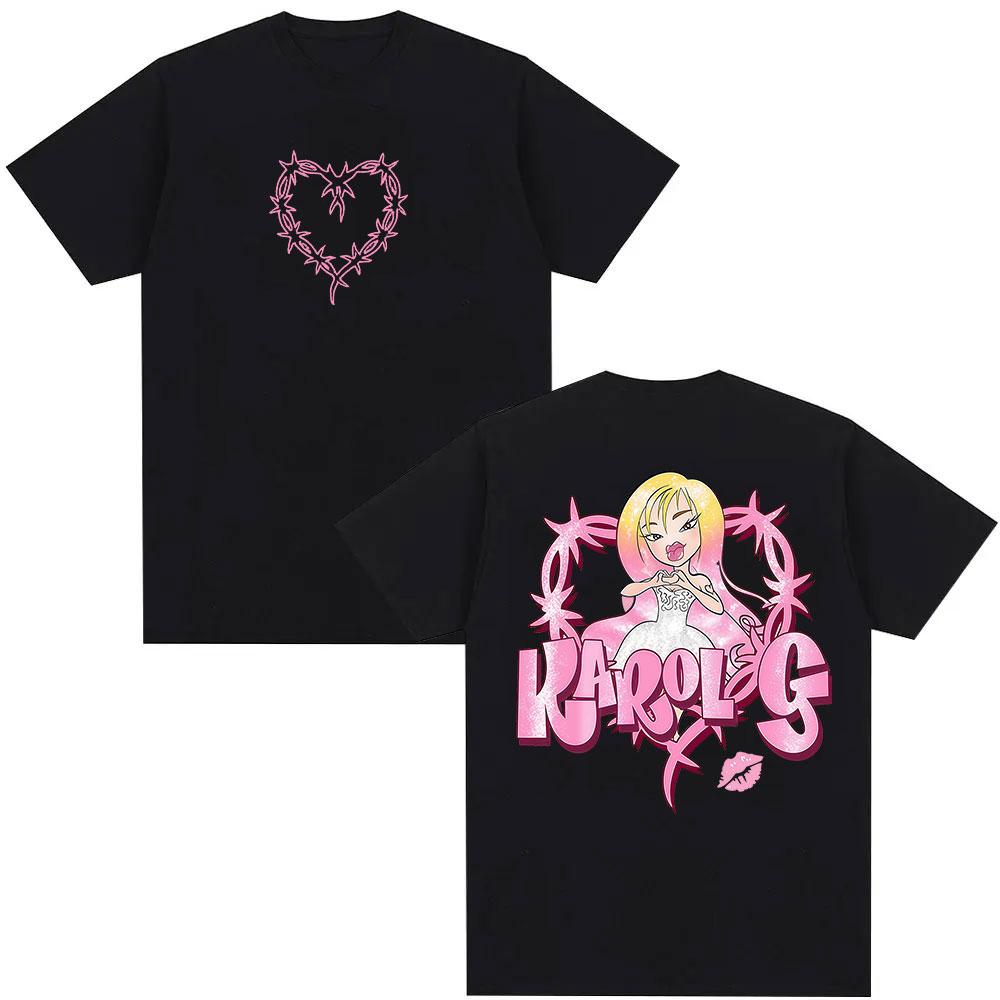 Karol G Album 2025 Graphic TShirt Men Women Kawaii Clothing Short Sleeve Tshirts Retro High Quality Fashion T Shirt Streetwear