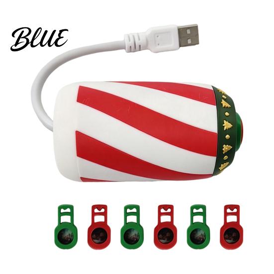 USB-светильник-проектор на гибкой ножке, рождественский проектор, ночник с 6/12/24 праздничными вращающимися узорами, гибкий для потолка спальни,