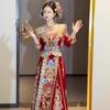 2025 New Style Chinese Wedding Xiuhe Dress - Slimming, Heavy Work, Toasting & Return Home