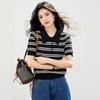 Polo Collar Short Sleeve T-shirt Women's Summer Top