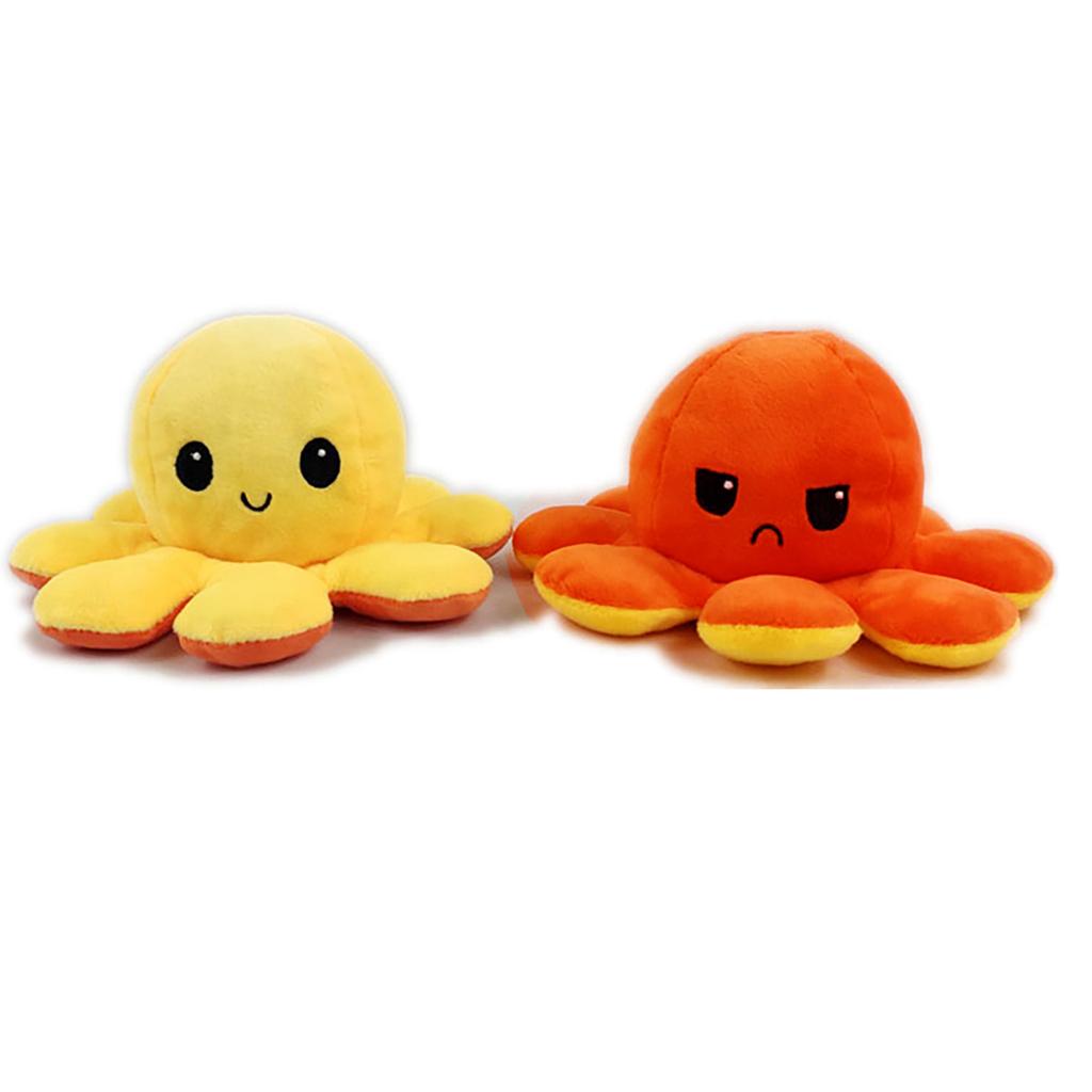 Octopu Doll Oboustranná flip Octopu Plyšová hračka pro děti Dětský narozeninový dárek