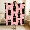 Coperta Fashion C-Coca-C-Cola-S Morbida e Delicata sulla Pelle per Divano Letto Riposino Copriletto Piumone per Tutte le Stagioni