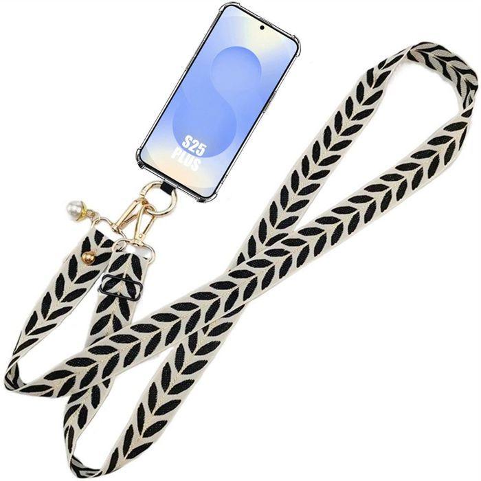 Coque pour Samsung Galaxy S25 Plus (Galaxy S25+) Silicone Anti-Rayures avec Cordon - BOOLING