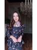 European and American 2025 Retro Long Sleeve Dress - Elegant Spring Court Style
