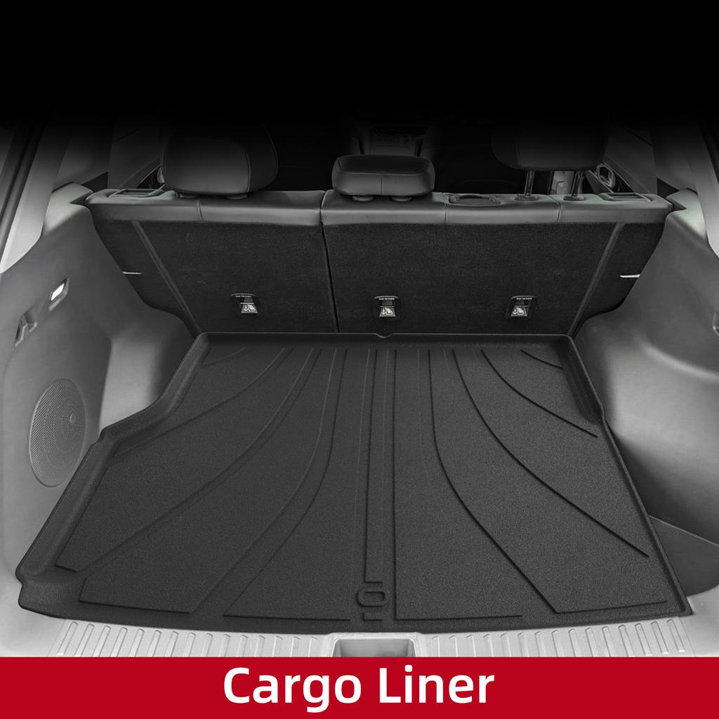 LUCKEASY Right Drive for Geely EX5 2025 2026 (Not Fit UK Version) Car Floor Mats Cargo Liner Trunk Pad TPE Waterproof Black