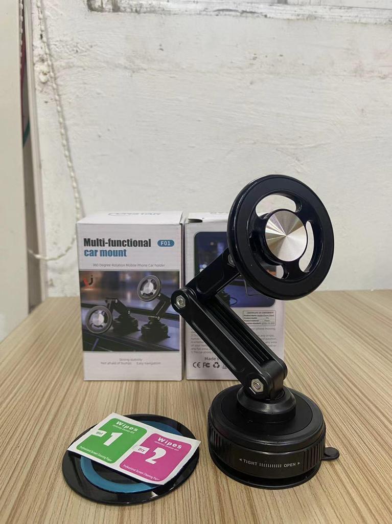 Magnetic Rotating Car Phone Holder with Suction Cup