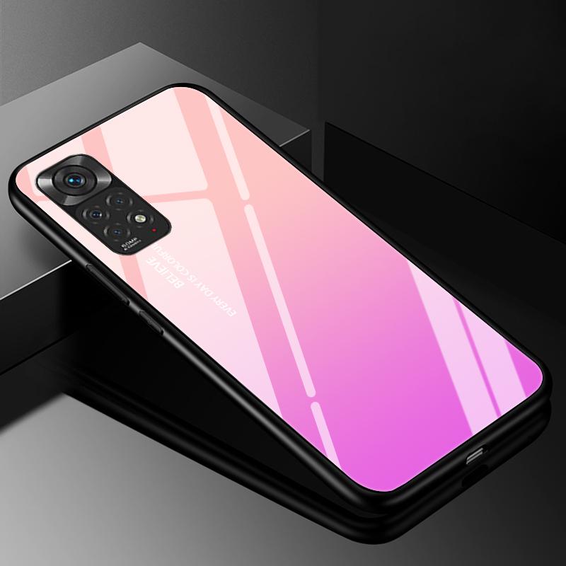 Für Redmi Note 11 Hüllen Note 11S Hartglas-Rückseite Für Xiaomi Redmi Note 11 12 13 Pro Plus 5G Hülle Funda Note11 S