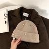 Ear Protection Star Knitted Beanie Hat Cuffed Design Thick Warm Beanie  Outdoor Wear