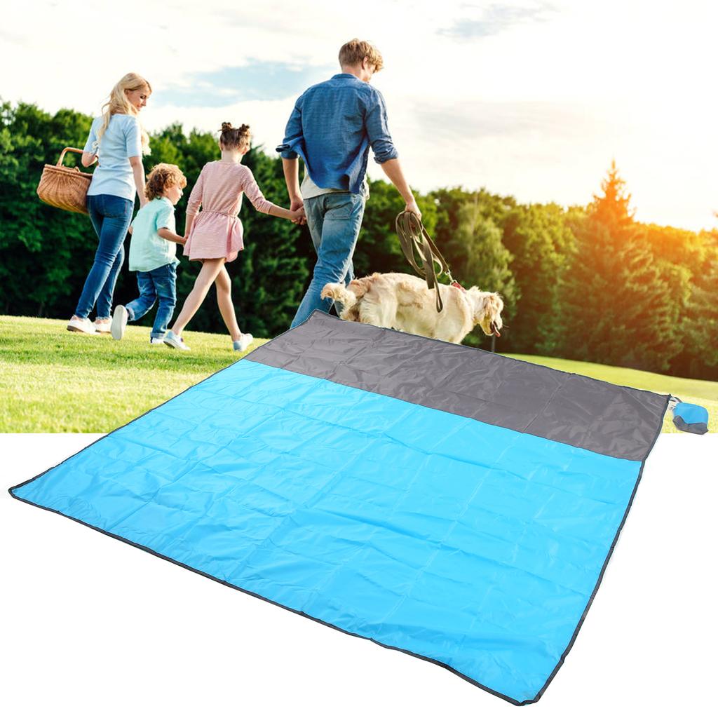 Sand Beach Mat Breathable Fixable Folding Lightweight Outdoor Beach Mat for Outdoor Picnic Camping Hiking