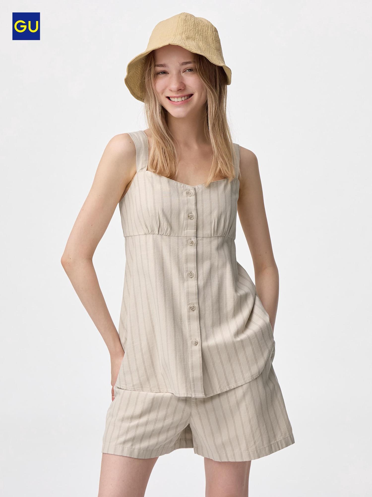 

Uniqlo Камзол с баской в полоску Gu 31 BEIGE/WOMEN S