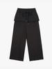 Lupeon Layered Skirt Pants / Layered Skirt Pants [Charcoal]