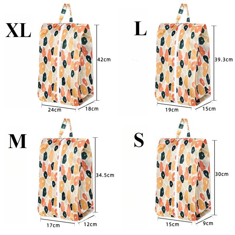 4 Size Portable Waterproof Shoe Storage Bags with Zipper Closure for Men and Women Travel Dustproof Shoes Organizer Bags