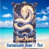 Dragon Phoenix Theme Beach Towel Personalized Custom Name & Text Soft Quick Dry Beach Towel for Swimming Travel