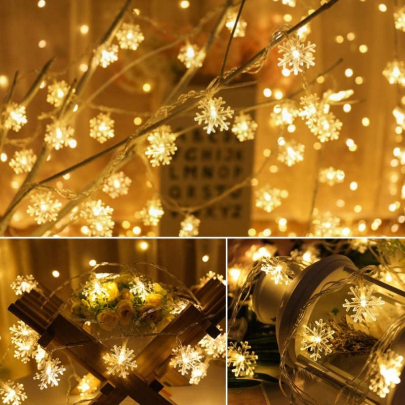 Solar Garden Light New Year Christmas Tree Decorations Waterproof Solar Powered Patio Light Garland Fairy Lights