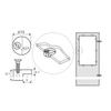 4pcs Mirror Wall Hanging Fixing Kit Glass Bracket Mirror